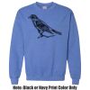 Adult Heavy Blend Heather Royal or Red 60/40 Fleece Crew (S) Thumbnail