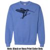 Adult Heavy Blend Heather Royal or Red 60/40 Fleece Crew (S) Thumbnail