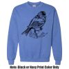 Adult Heavy Blend Heather Royal or Red 60/40 Fleece Crew (S) Thumbnail