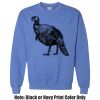 Adult Heavy Blend Heather Royal or Red 60/40 Fleece Crew (S) Thumbnail