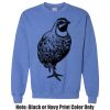 Adult Heavy Blend Heather Royal or Red 60/40 Fleece Crew (S) Thumbnail