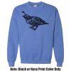 Adult Heavy Blend Heather Royal or Red 60/40 Fleece Crew (S) Thumbnail