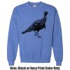 Adult Heavy Blend Heather Royal or Red 60/40 Fleece Crew (S) Thumbnail
