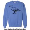 Adult Heavy Blend Heather Royal or Red 60/40 Fleece Crew (S) Thumbnail