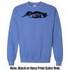 Adult Heavy Blend Heather Royal or Red 60/40 Fleece Crew (S) Thumbnail