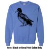 Adult Heavy Blend Heather Royal or Red 60/40 Fleece Crew (S) Thumbnail