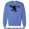 Adult Heavy Blend Heather Royal or Red 60/40 Fleece Crew (S) Thumbnail
