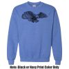 Adult Heavy Blend Heather Royal or Red 60/40 Fleece Crew (S) Thumbnail