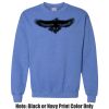 Adult Heavy Blend Heather Royal or Red 60/40 Fleece Crew (S) Thumbnail