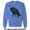 Adult Heavy Blend Heather Royal or Red 60/40 Fleece Crew (S) Thumbnail
