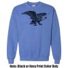 Adult Heavy Blend Heather Royal or Red 60/40 Fleece Crew (S) Thumbnail