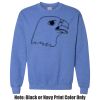 Adult Heavy Blend Heather Royal or Red 60/40 Fleece Crew (S) Thumbnail
