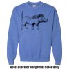 Adult Heavy Blend Heather Royal or Red 60/40 Fleece Crew (S) Thumbnail