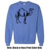 Adult Heavy Blend Heather Royal or Red 60/40 Fleece Crew (S) Thumbnail