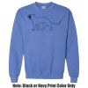 Adult Heavy Blend Heather Royal or Red 60/40 Fleece Crew (S) Thumbnail