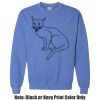 Adult Heavy Blend Heather Royal or Red 60/40 Fleece Crew (S) Thumbnail