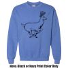 Adult Heavy Blend Heather Royal or Red 60/40 Fleece Crew (S) Thumbnail