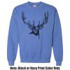 Adult Heavy Blend Heather Royal or Red 60/40 Fleece Crew (S) Thumbnail