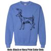 Adult Heavy Blend Heather Royal or Red 60/40 Fleece Crew (S) Thumbnail