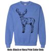 Adult Heavy Blend Heather Royal or Red 60/40 Fleece Crew (S) Thumbnail