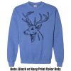 Adult Heavy Blend Heather Royal or Red 60/40 Fleece Crew (S) Thumbnail