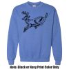 Adult Heavy Blend Heather Royal or Red 60/40 Fleece Crew (S) Thumbnail