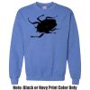 Adult Heavy Blend Heather Royal or Red 60/40 Fleece Crew (S) Thumbnail