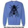 Adult Heavy Blend Heather Royal or Red 60/40 Fleece Crew (S) Thumbnail