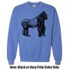 Adult Heavy Blend Heather Royal or Red 60/40 Fleece Crew (S) Thumbnail