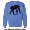 Adult Heavy Blend Heather Royal or Red 60/40 Fleece Crew (S) Thumbnail