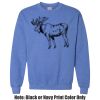 Adult Heavy Blend Heather Royal or Red 60/40 Fleece Crew (S) Thumbnail