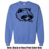 Adult Heavy Blend Heather Royal or Red 60/40 Fleece Crew (S) Thumbnail
