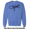 Adult Heavy Blend Heather Royal or Red 60/40 Fleece Crew (S) Thumbnail