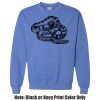 Adult Heavy Blend Heather Royal or Red 60/40 Fleece Crew (S) Thumbnail