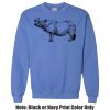 Adult Heavy Blend Heather Royal or Red 60/40 Fleece Crew (S) Thumbnail