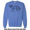 Adult Heavy Blend Heather Royal or Red 60/40 Fleece Crew (S) Thumbnail