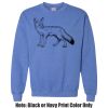 Adult Heavy Blend Heather Royal or Red 60/40 Fleece Crew (S) Thumbnail