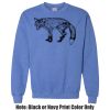 Adult Heavy Blend Heather Royal or Red 60/40 Fleece Crew (S) Thumbnail