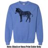 Adult Heavy Blend Heather Royal or Red 60/40 Fleece Crew (S) Thumbnail