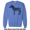 Adult Heavy Blend Heather Royal or Red 60/40 Fleece Crew (S) Thumbnail