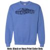Adult Heavy Blend Heather Royal or Red 60/40 Fleece Crew (S) Thumbnail