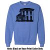 Adult Heavy Blend Heather Royal or Red 60/40 Fleece Crew (S) Thumbnail