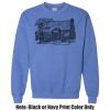 Adult Heavy Blend Heather Royal or Red 60/40 Fleece Crew (S) Thumbnail