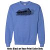 Adult Heavy Blend Heather Royal or Red 60/40 Fleece Crew (S) Thumbnail