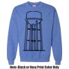 Adult Heavy Blend Heather Royal or Red 60/40 Fleece Crew (S) Thumbnail