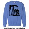 Adult Heavy Blend Heather Royal or Red 60/40 Fleece Crew (S) Thumbnail