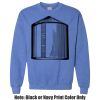 Adult Heavy Blend Heather Royal or Red 60/40 Fleece Crew (S) Thumbnail