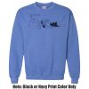 Adult Heavy Blend Heather Royal or Red 60/40 Fleece Crew (S) Thumbnail