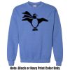 Adult Heavy Blend Heather Royal or Red 60/40 Fleece Crew (S) Thumbnail