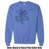 Adult Heavy Blend Heather Royal or Red 60/40 Fleece Crew (S) Thumbnail